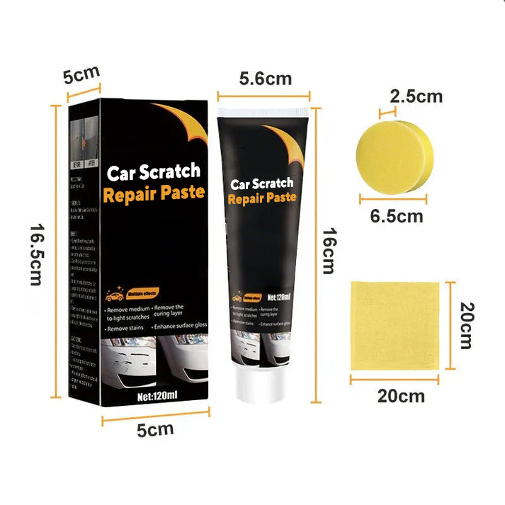 Car Scratch Repair Paste (Easy Application, Quick Drying & Invisible Finish)